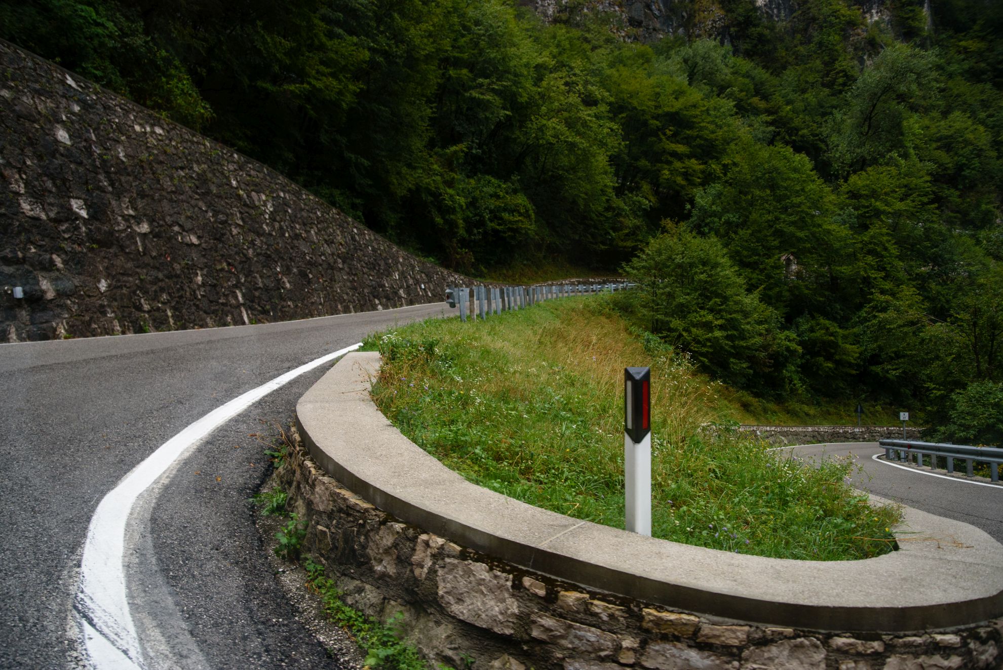 Passo San Boldo - zakręt