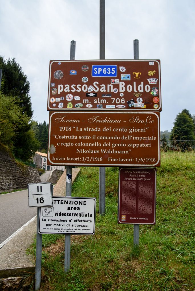 Passo San Boldo - znak