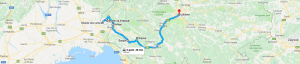 Trasa: Kojsko, Gonjače, winnica Ščurek, Štanjel, Vipava do Lubljany