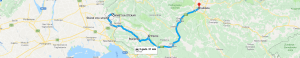 Trasa: Kojsko, Gonjače, winnica Ščurek, Štanjel, Vipava do Lubljany