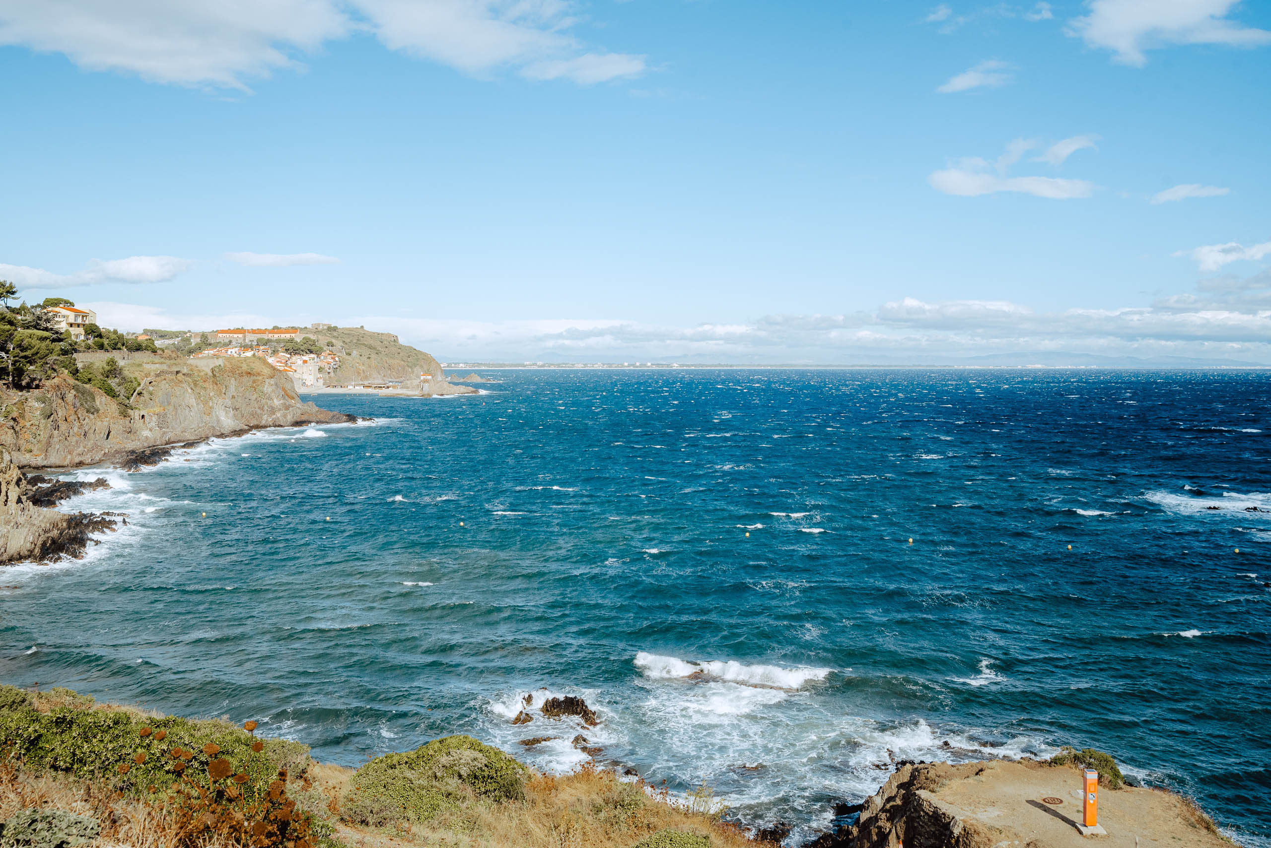 Widok na morze z Collioure