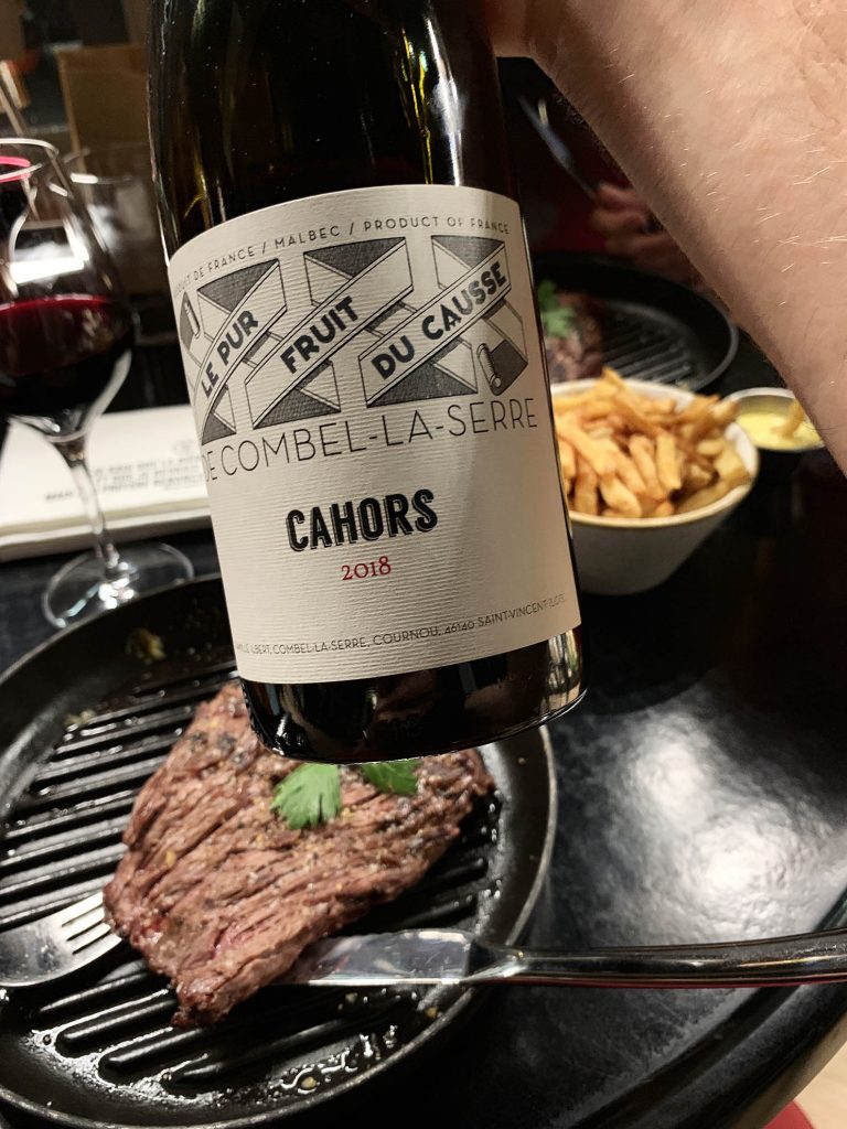 Wino z Cahors i stek w L'limentation - Tuluza