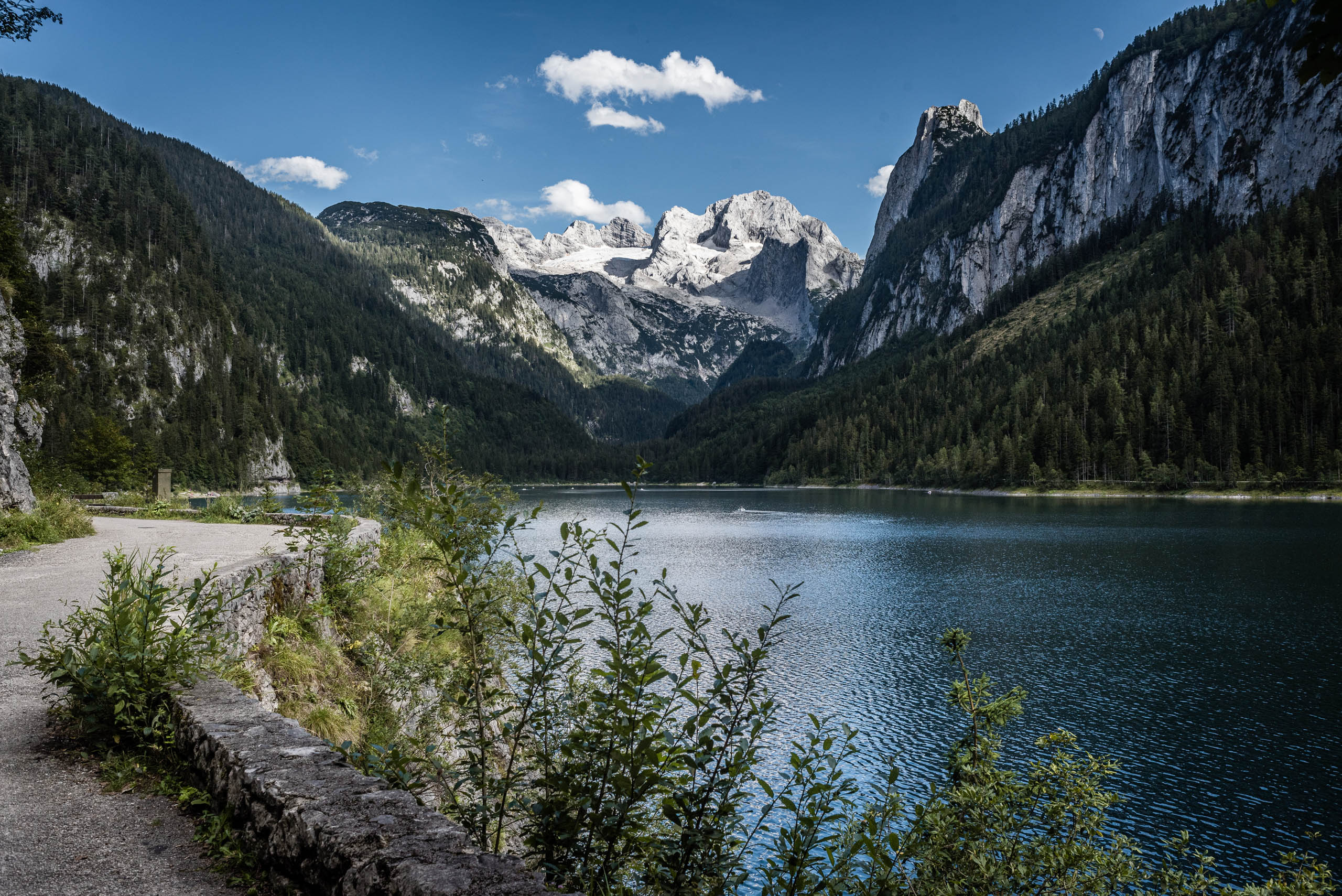 Jezioro Vorderer Gosausee i lodowiec Dachstein