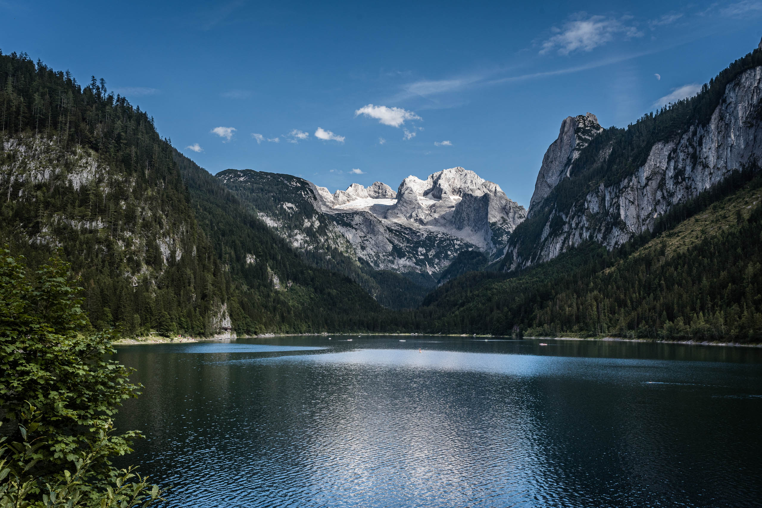 Jezioro Vorderer Gosausee i lodowiec Dachstein