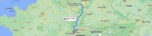 Trasa od Bad Kreuznach do Neuchâtel w Szwajcarii