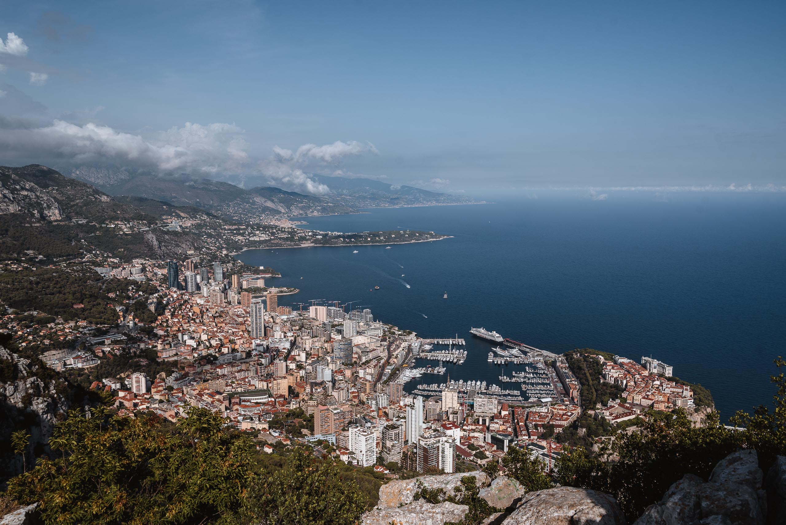 Widok na Monako z Tête de Chien