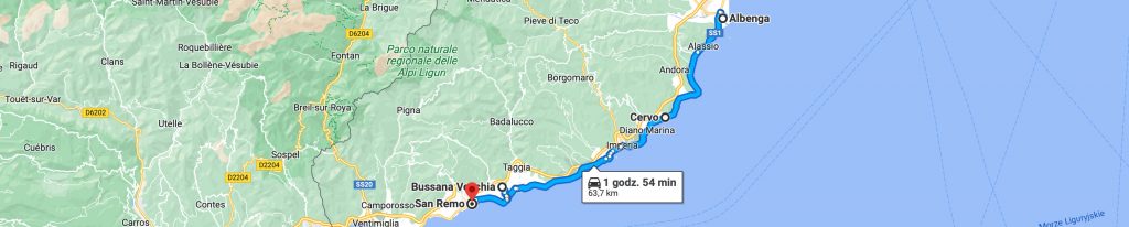 Trasa po Riwierze Włoskiej: od Albengi do San Remo