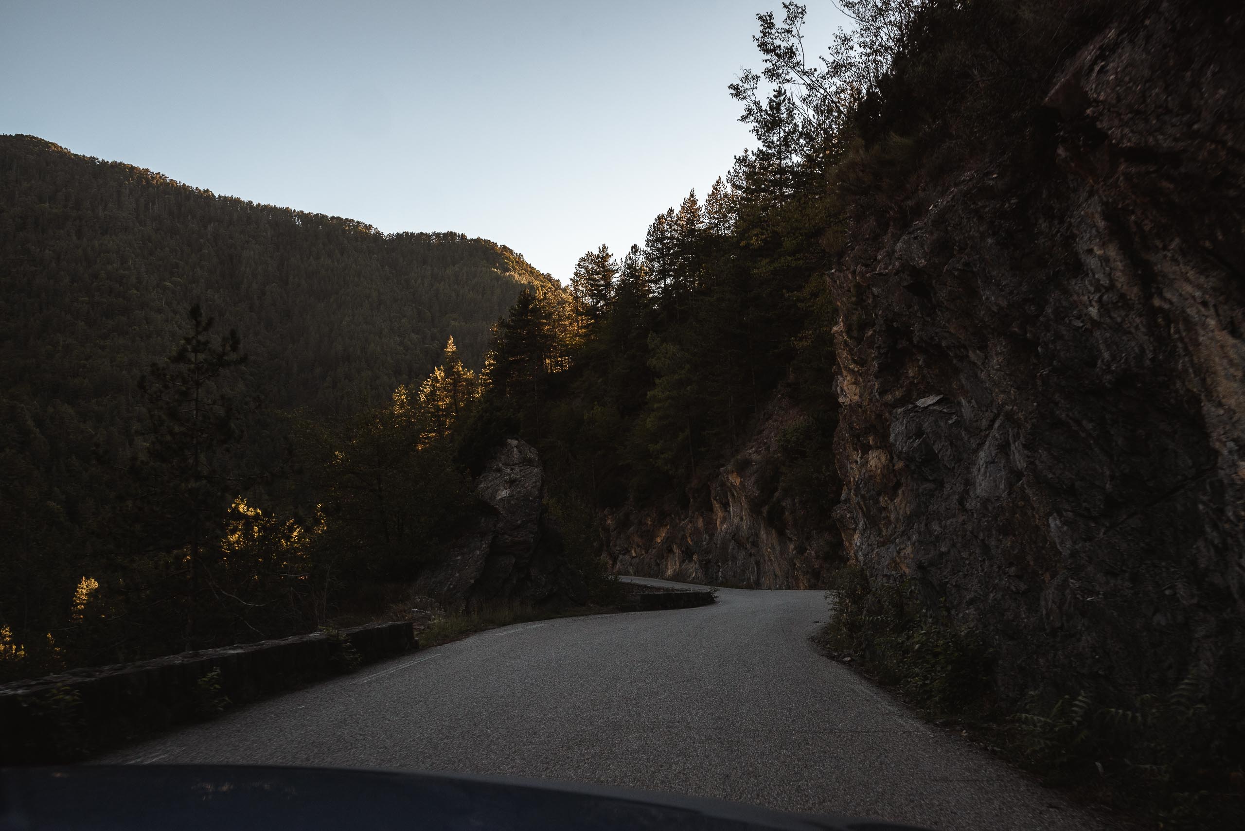 W drodze z Col de Turini