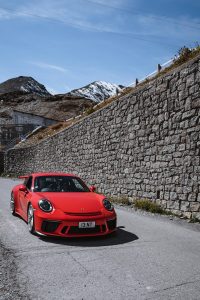 Porsche 911 na przełęczy Stelvio